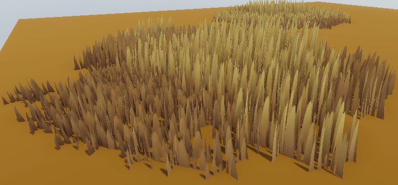 yellow brown grass sways in the wind