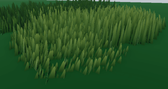 a close-up shot of green grass swaying in the wind